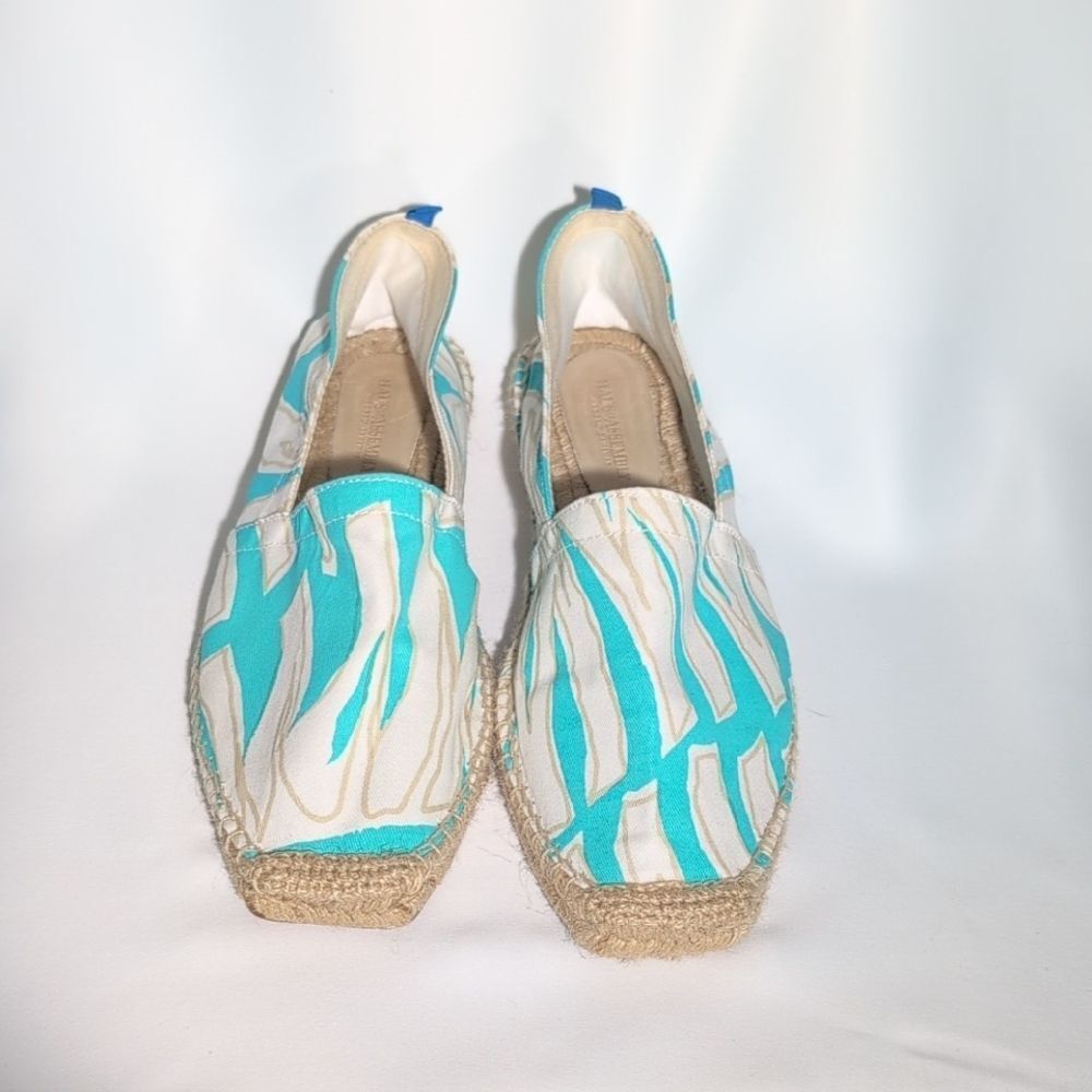 Stylish Blue and White Espadrilles